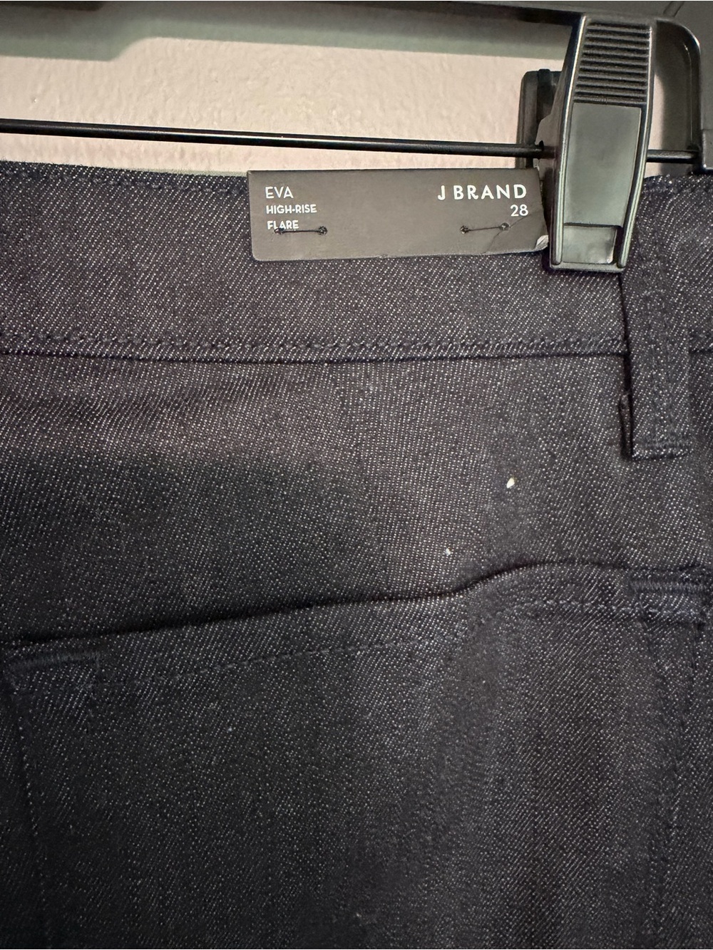 J Brand Eva High Rise Flare Jeans 28 Dark Wash Long Wide Leg Denim - Picture 6 of 11